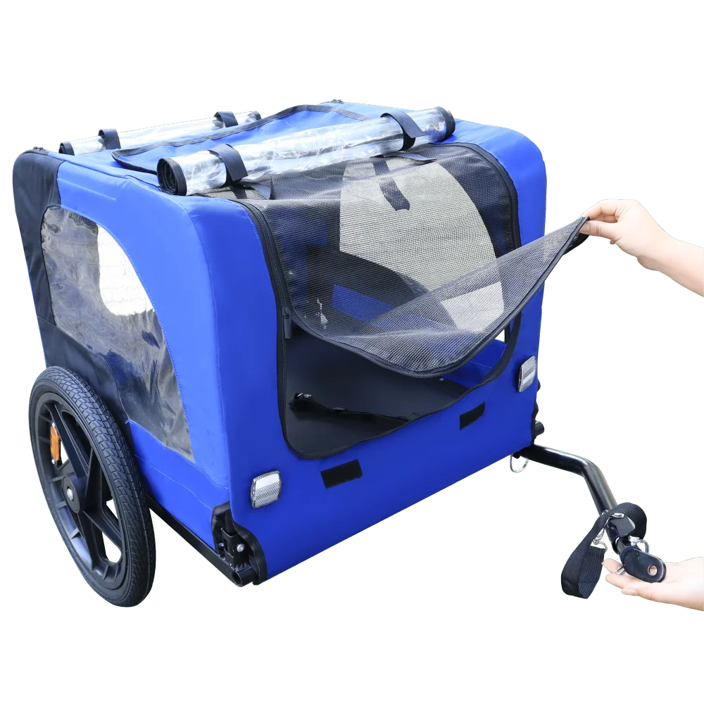 DB Blue 16-Inch Pet Bike Trailer Carrier