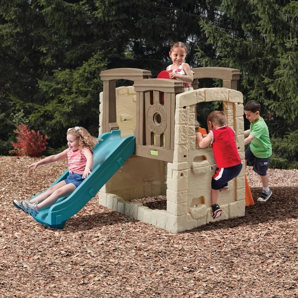 Kids Backyard Playset with Slide and Climber