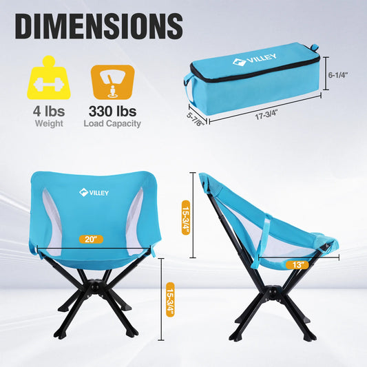 VILLEY Portable Folding Chair