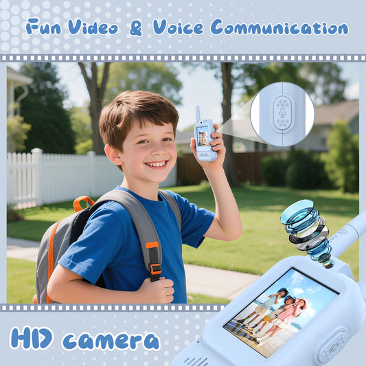 Kids Rechargeable Walkie Talkie with Camera