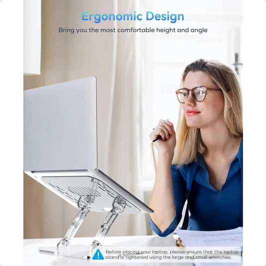 Adjustable Foldable Laptop Stand Ergonomic Portable Design