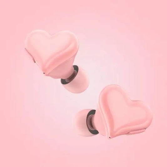 Heart-Shaped Wireless Waterproof Sports Earbuds