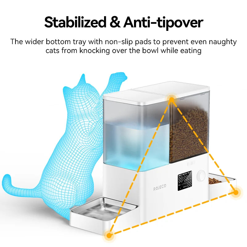 2-in-1 Automatic Pet Feeder Fountain
