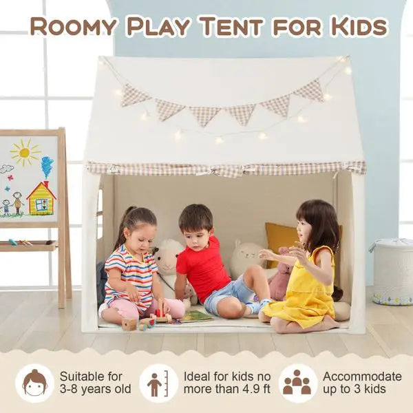 Large Kids Playhouse Tent with Padded Mat