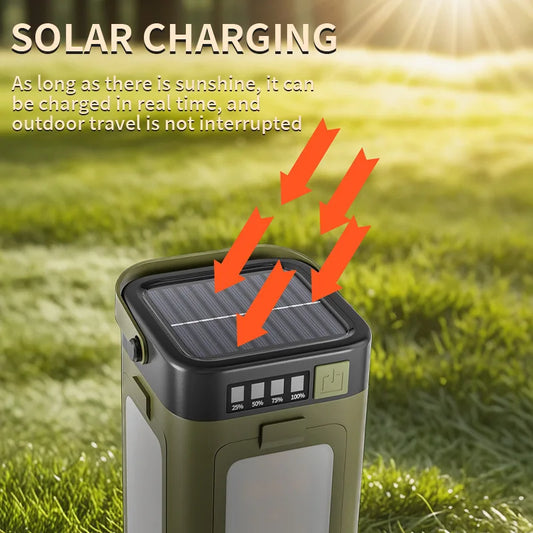 Solar Camping Lantern with Power Bank Function
