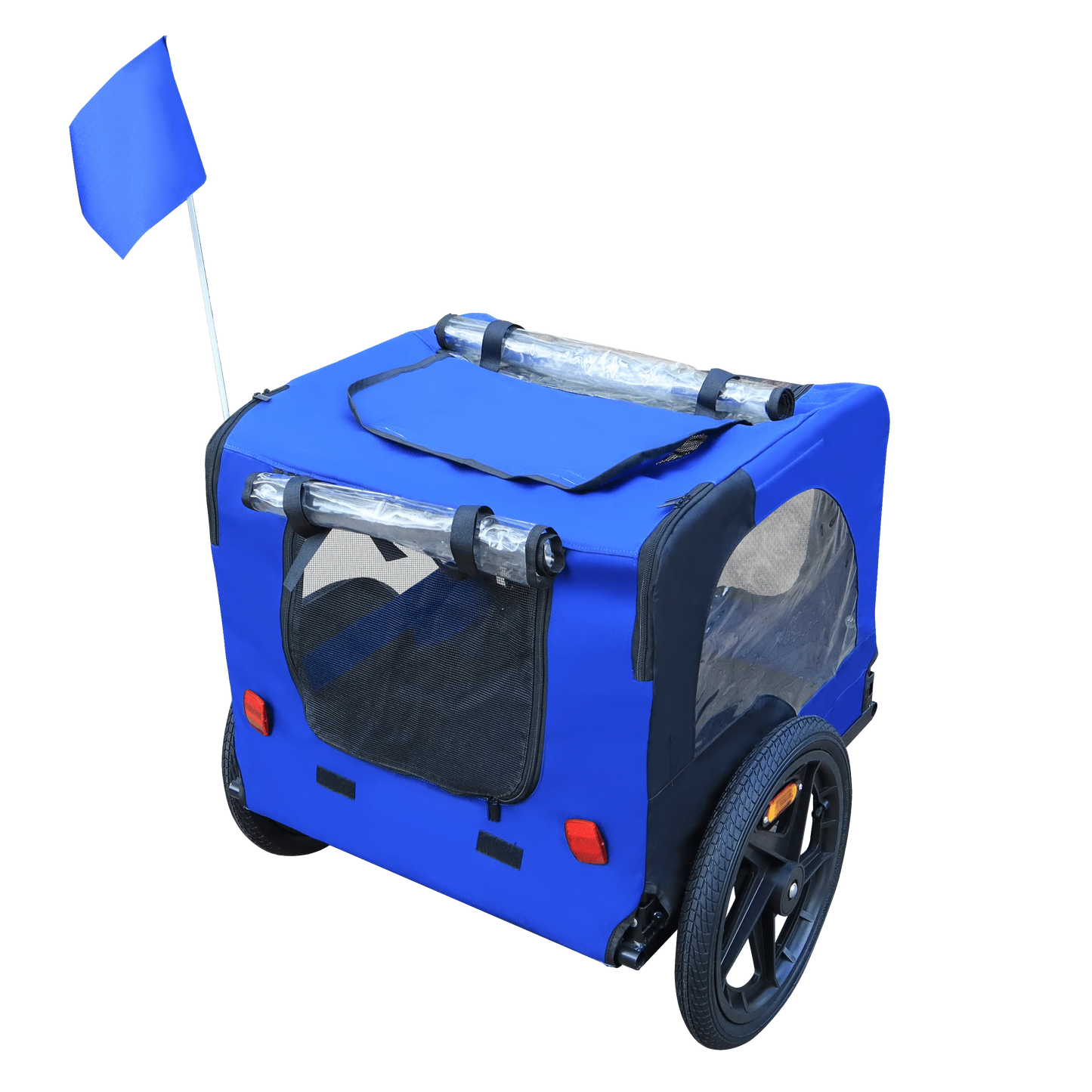 DB Blue 16-Inch Pet Bike Trailer Carrier
