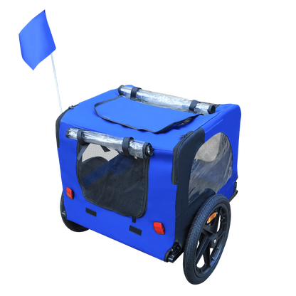 DB Blue 16-Inch Pet Bike Trailer Carrier