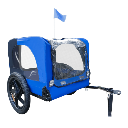 DB Blue 16-Inch Pet Bike Trailer Carrier