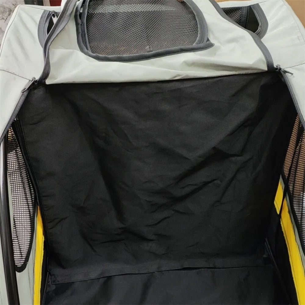 XXL Double Seat Dog Stroller Anti-Shock Pram