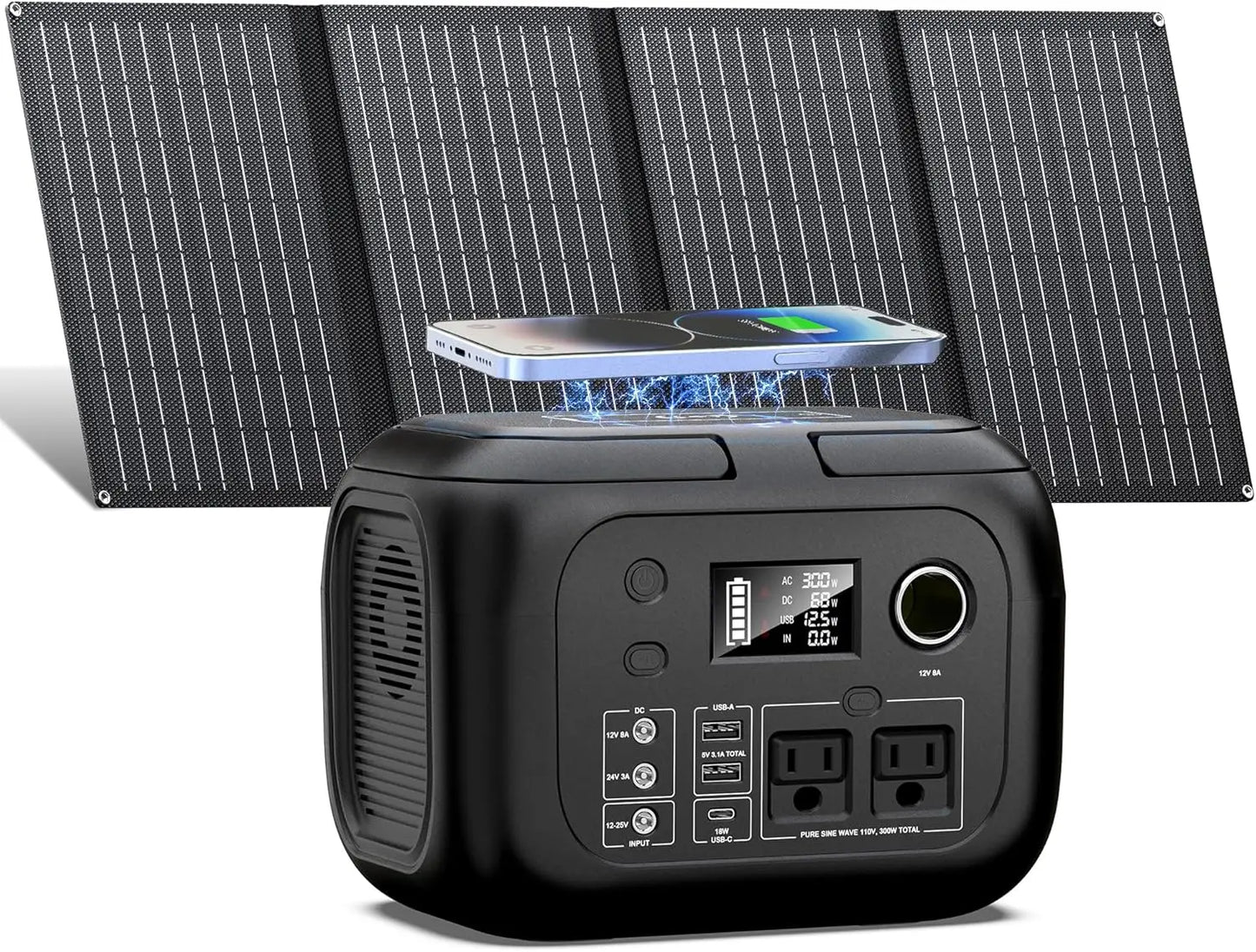 Solar Power Station for Outdoor Garden Travel Camping RV