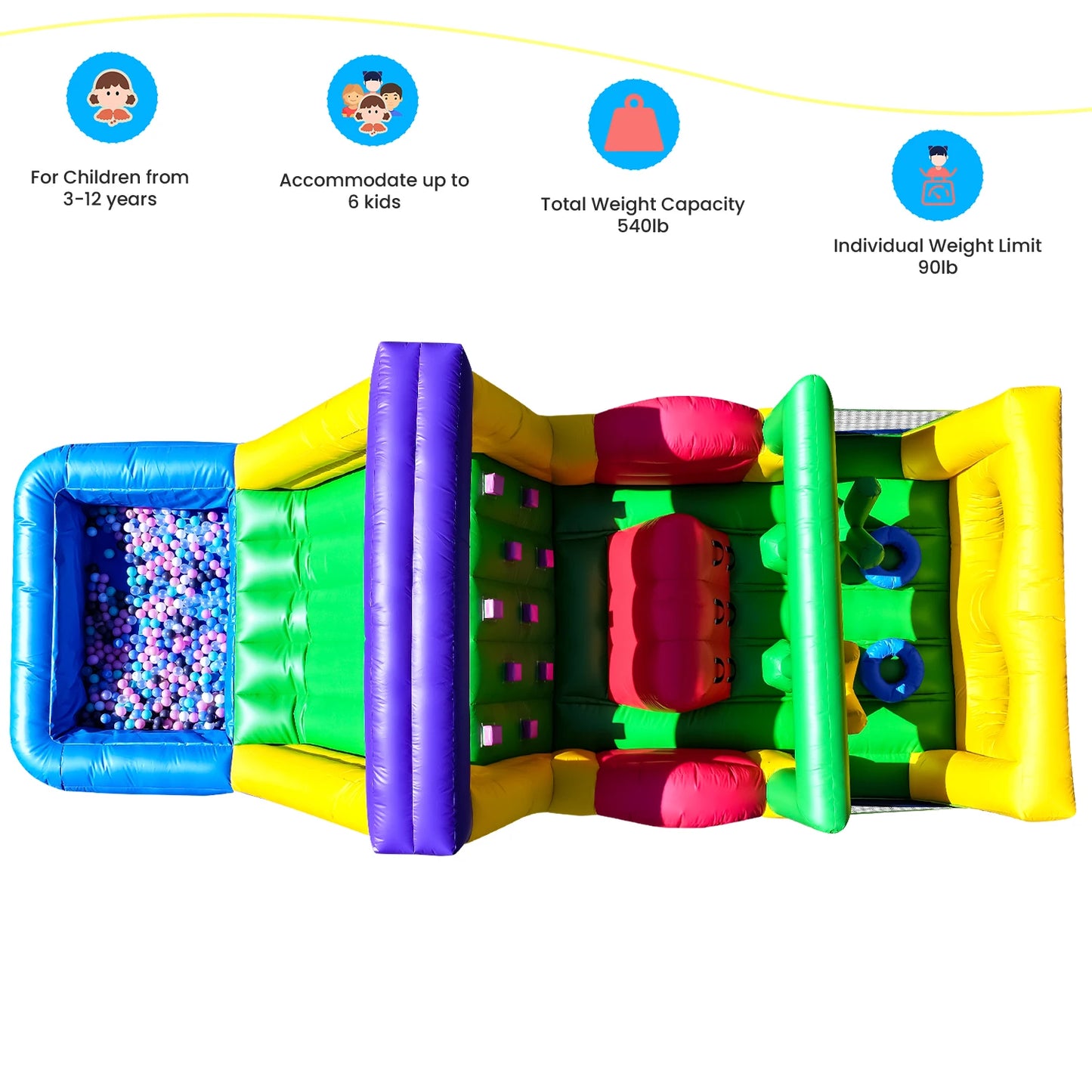 Commercial Inflatable Obstacle Bounce Castle