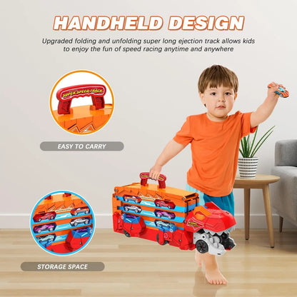 3-in-1 Dinosaur Transport Truck Toy