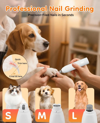 14-in-1 Cordless Dog Grooming Kit / Paw Trimmer