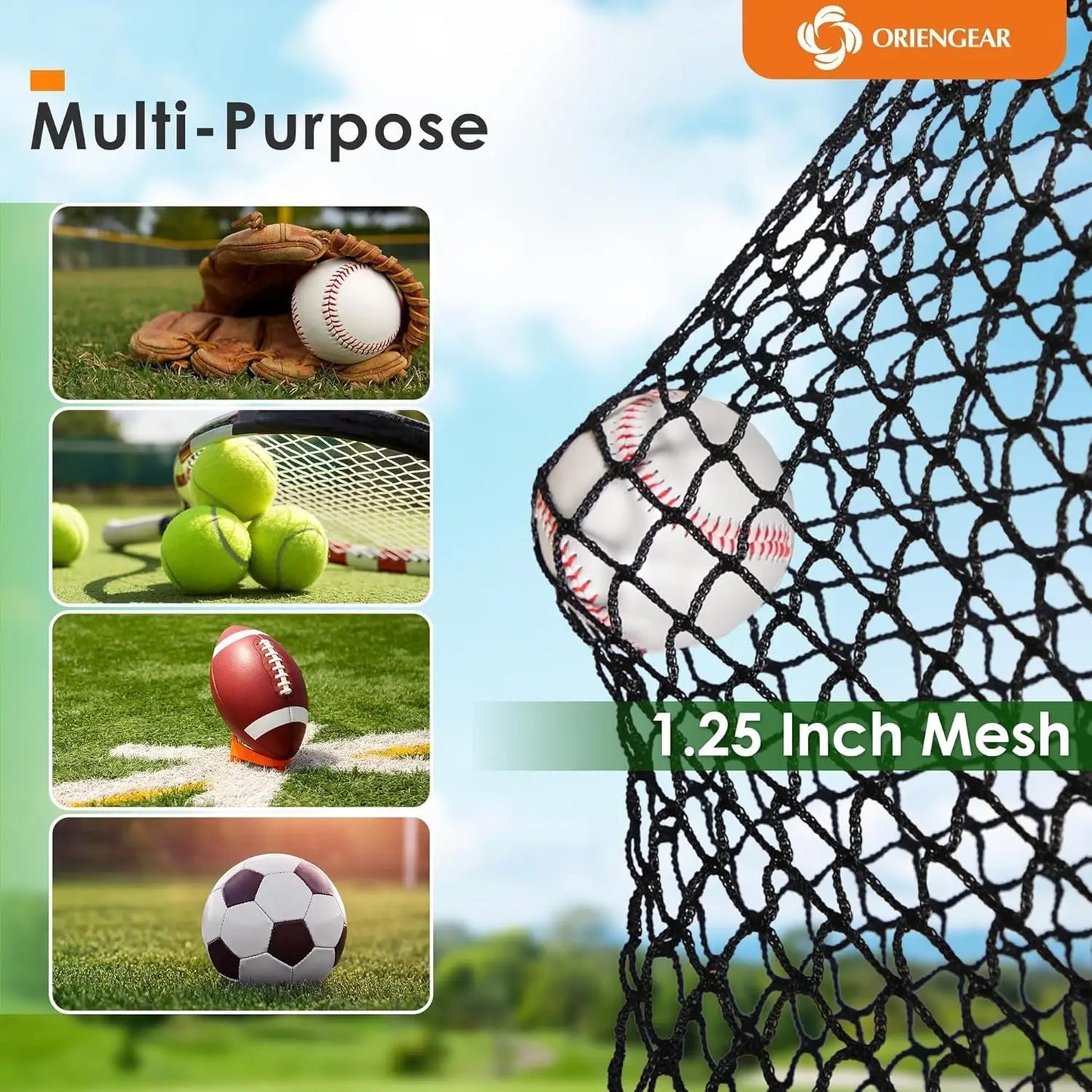 Portable Baseball Batting Cage Training Net