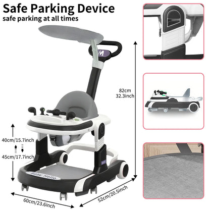2025 Multifunctional Baby Walker With Sunshade and Seat