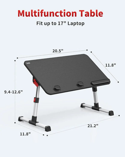 Adjustable Foldable Portable Laptop Stand Black Medium Size