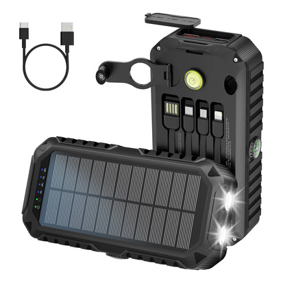 40,000mAh Solar Power Bank with Hand Crank