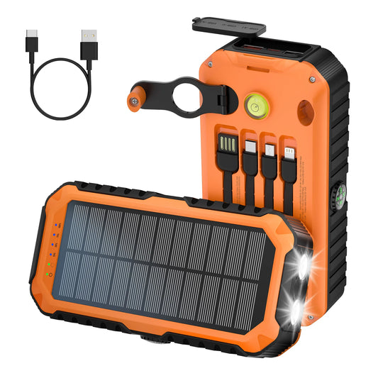 40,000mAh Solar Power Bank with Hand Crank