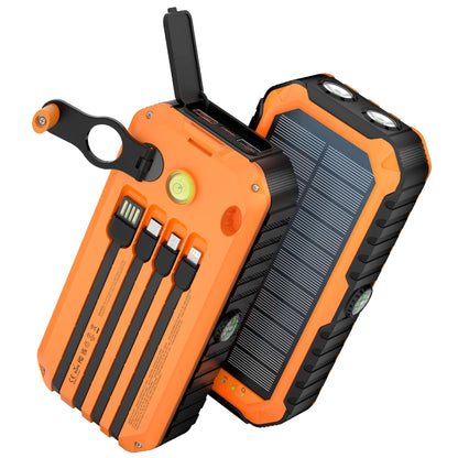 40,000mAh Solar Power Bank with Hand Crank & Fast Charging