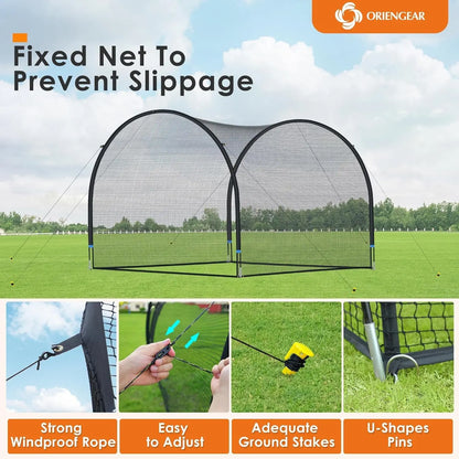 Portable Baseball Batting Cage Training Net