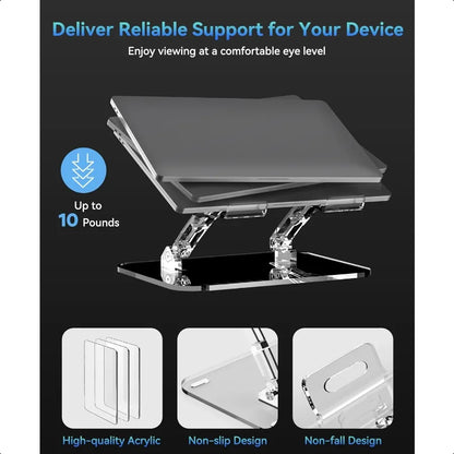 Adjustable Foldable Laptop Stand Ergonomic Portable Design