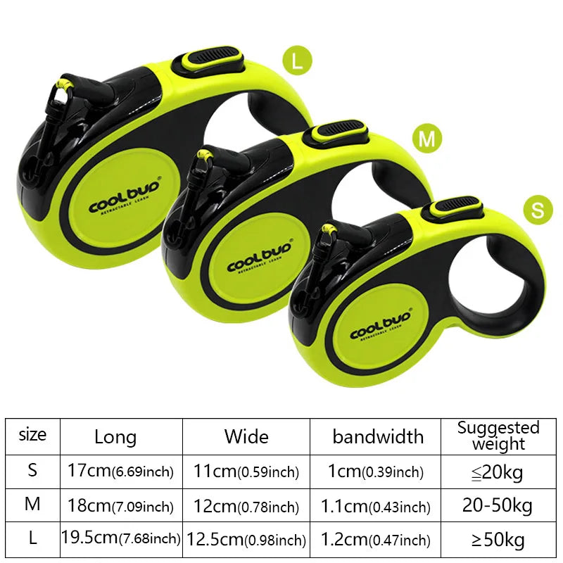 Portable 5Meters Automatic Retractable Dog Leash