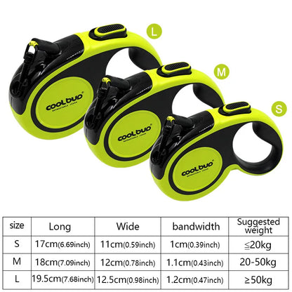 Portable 5Meters Automatic Retractable Dog Leash