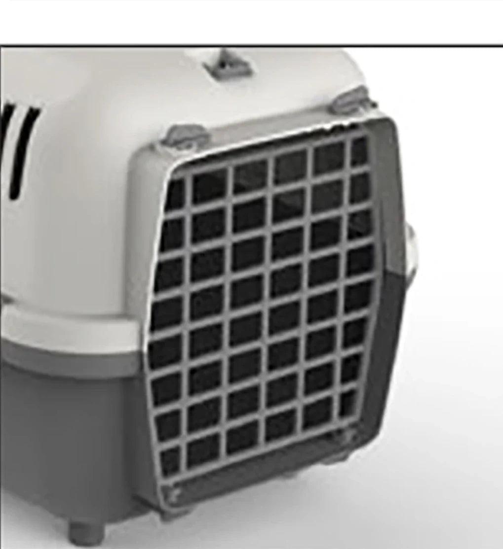 Carrier for Small Dogs and Cats (48×32×32 cm, Plastic with Steel Door)