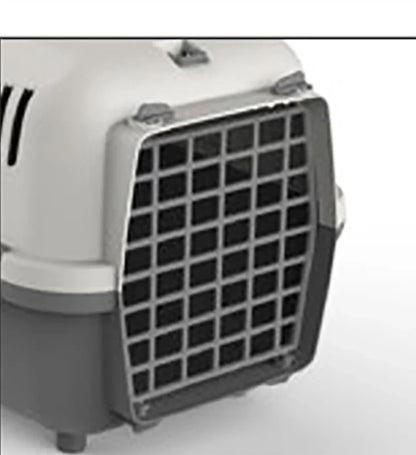 Carrier for Small Dogs and Cats (48×32×32 cm, Plastic with Steel Door)