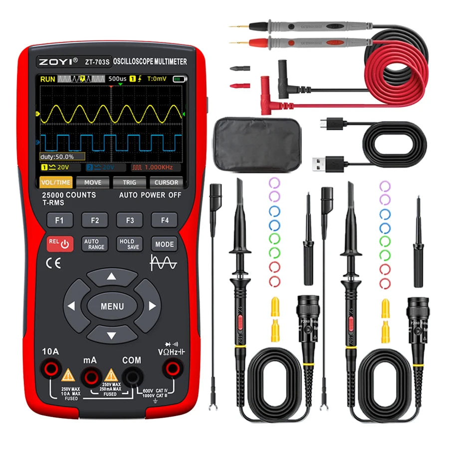 ZOYI ZT-703 Handheld digital oscilloscope multimeter