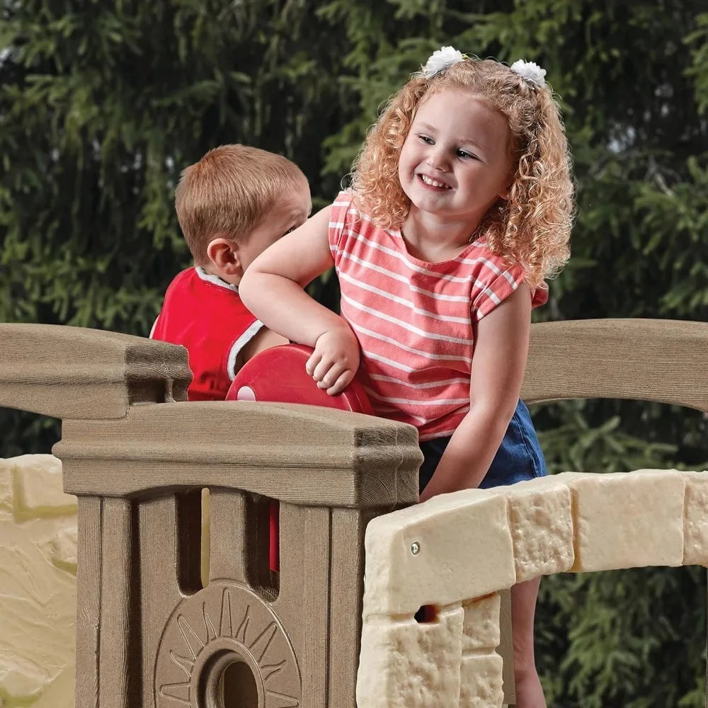 Kids Backyard Playset with Slide and Climber