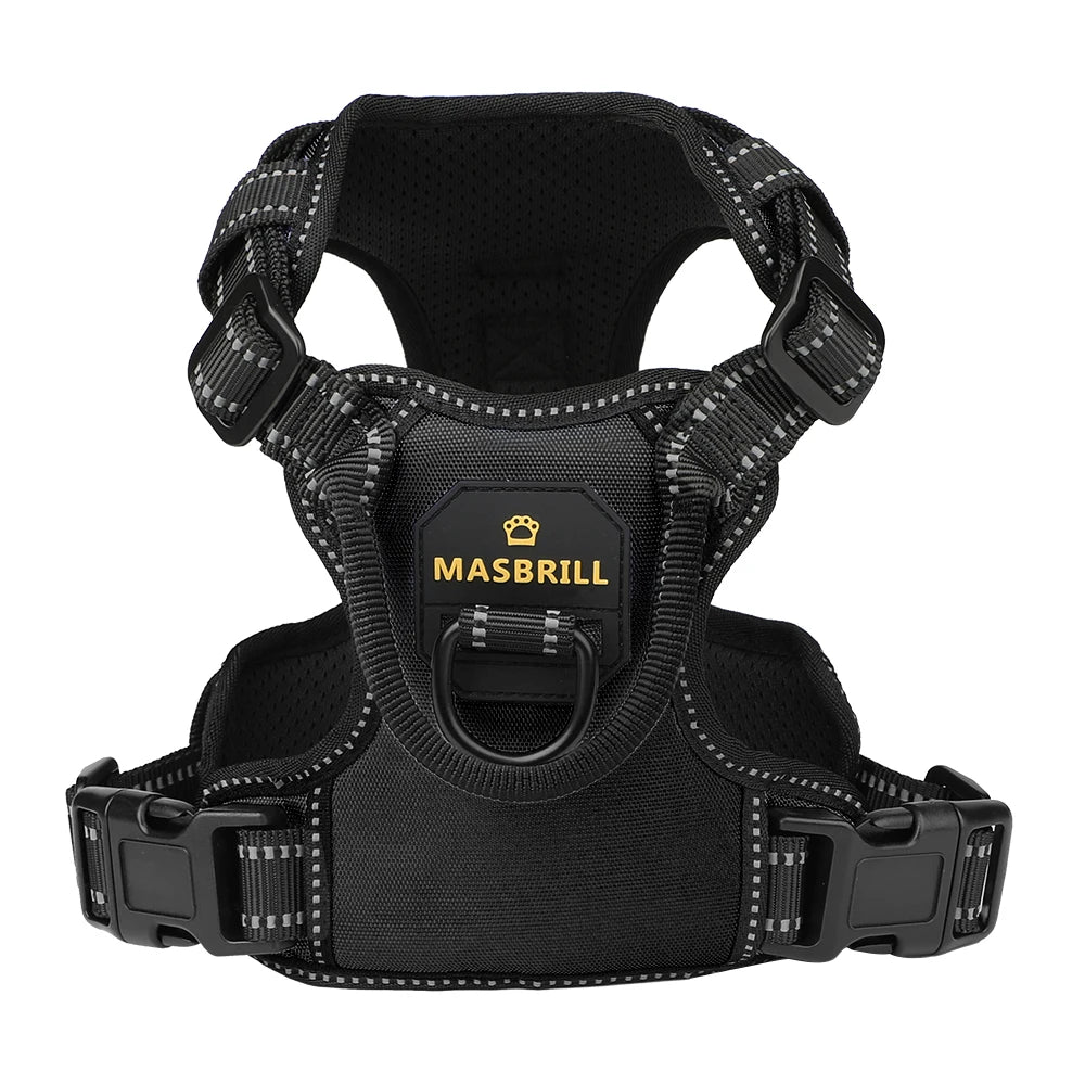 MASBRILL No-Pull Adjustable Dog Harness: