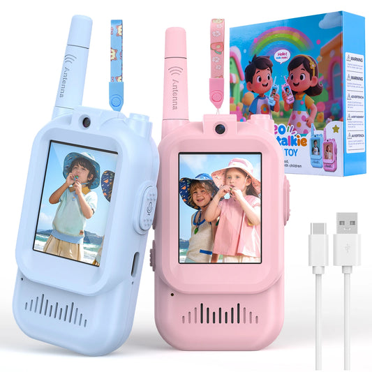 Kids Rechargeable Walkie Talkie with Camera