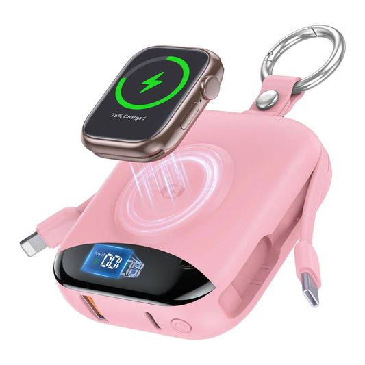 10000mAh 22.5W Fast Charging Power Bank with Built-in Cables,