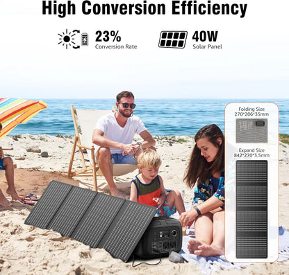 Solar Power Station for Outdoor Garden Travel Camping RV