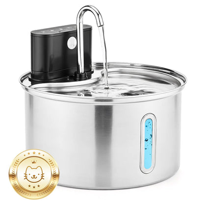 3.5L Smart Stainless Steel Pet Water Fountain