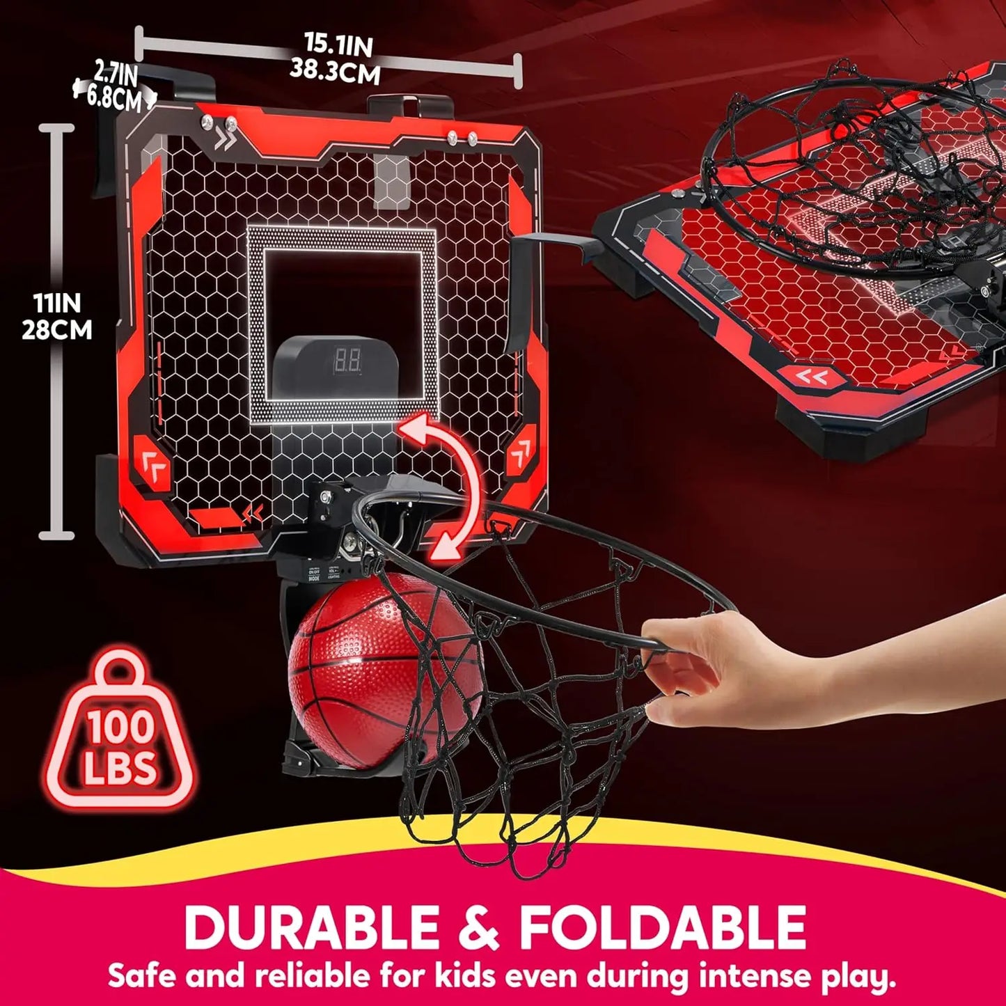 Mini Indoor Basketball Hoop for Kids