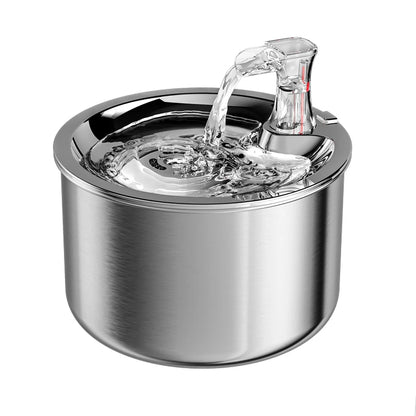 2L fully stainless steel pet water dispenser