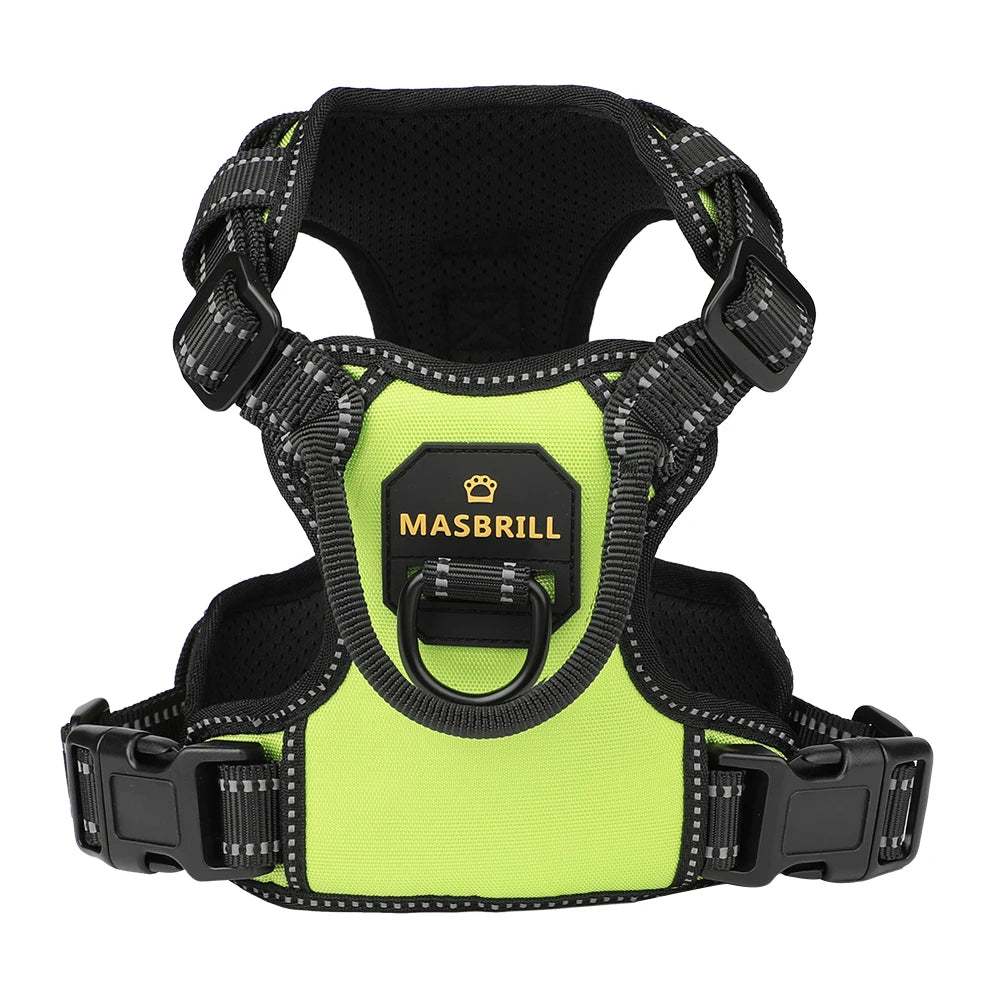 MASBRILL No-Pull Adjustable Dog Harness: