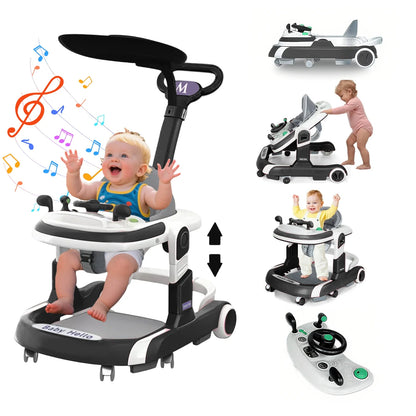 2025 Multifunctional Baby Walker With Sunshade and Seat