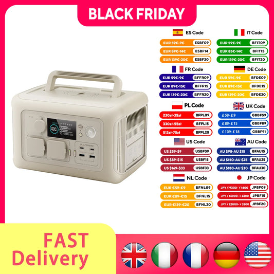 R600 Portable Generator Powerstation Outdoor RV Camping