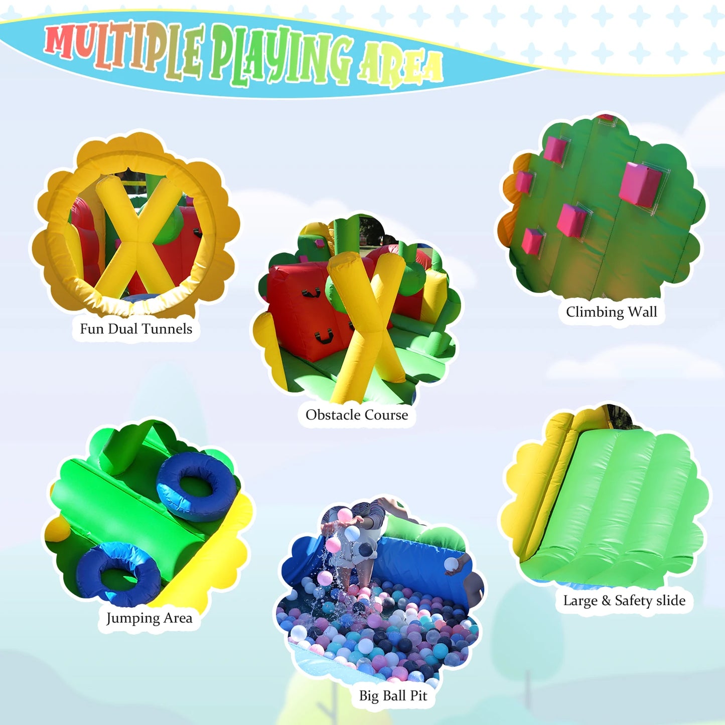 Commercial Inflatable Obstacle Bounce Castle