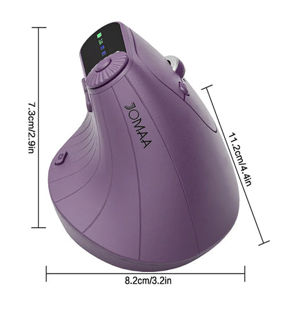 BT5.0 Wireless Vertical Mouse With Function Adjustment Knob