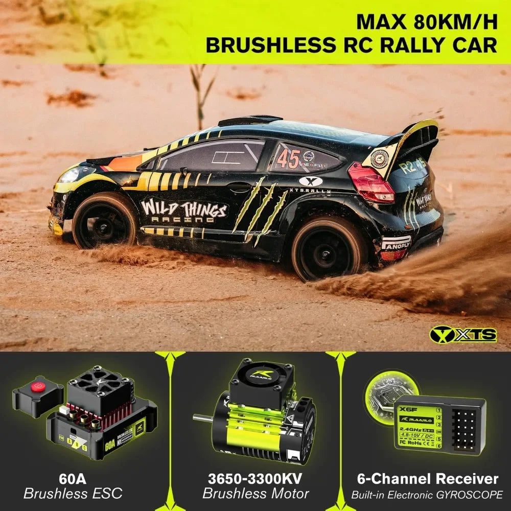 1/10 Brushless RC Drift Car 50MPH Gyro