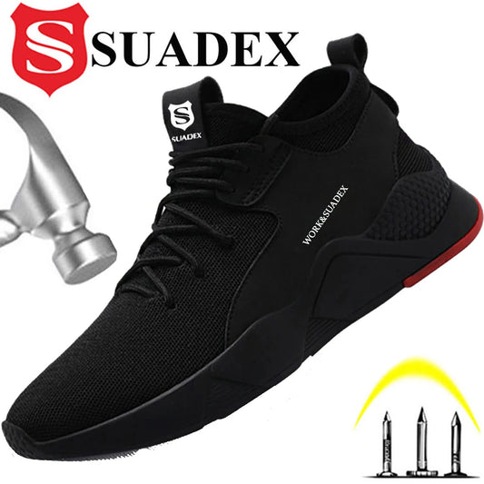 SUADEX Steel Toe Anti-Smash Puncture-Proof Work Shoes