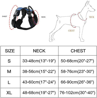MASBRILL No-Pull Adjustable Dog Harness: