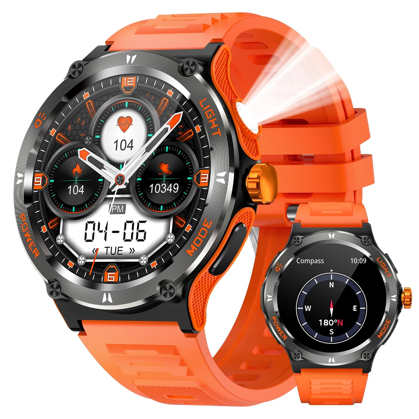 Smart Watch KT76 (Men, Sport, 3ATM Waterproof)