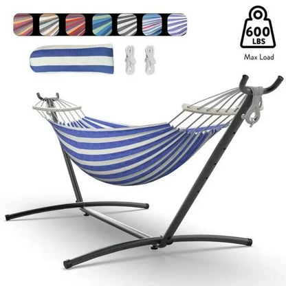 Hammock with Adjustable Stand (600lb Capacity)
