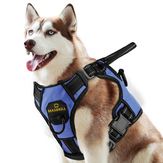 MASBRILL No-Pull Adjustable Dog Harness: