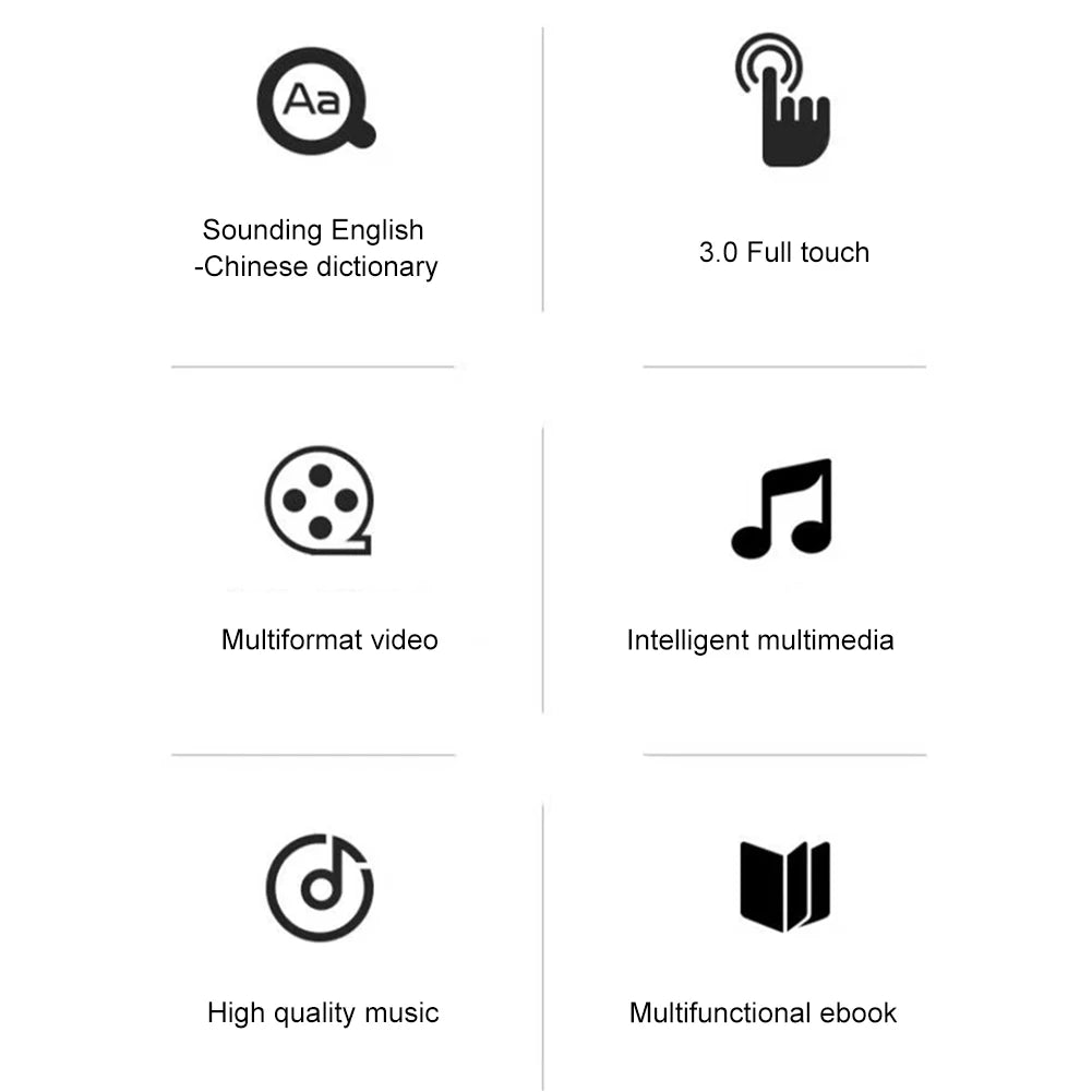 MP3 MP4 Player Full Touch Screen
